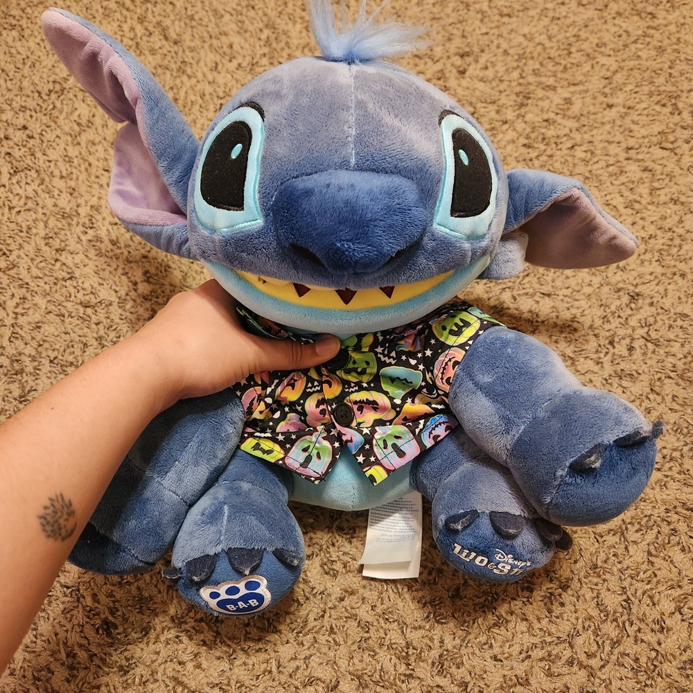 Build-A-Bear Blue and Purple Stitch Plush